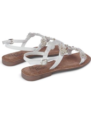 Sandalias de Mujer ALMA BLUE SANDALIA ADORNOS INDI WHITE