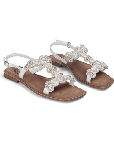 Sandalias de Mujer ALMA BLUE SANDALIA ADORNOS INDI WHITE