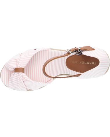 Sandales pour Femme TOMMY HILFIGER FW0FW07160 SEERSUCKER HIGH WEDGE 0J8 SEERSUCKER-SOOTHING