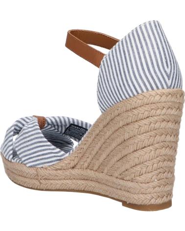 Woman Sandals TOMMY HILFIGER FW0FW07160 SEERSUCKER HIGH WEDGE 0G5 SEERSUCKER-BLUE