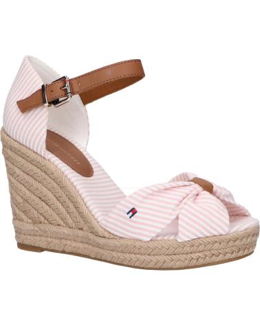 Sandales pour Femme TOMMY HILFIGER FW0FW07160 SEERSUCKER HIGH WEDGE 0J8 SEERSUCKER-SOOTHING