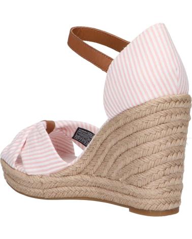 Sandales pour Femme TOMMY HILFIGER FW0FW07160 SEERSUCKER HIGH WEDGE 0J8 SEERSUCKER-SOOTHING