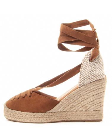 Zapatos de cuña per Donna MONTEVITA ULTRASUEDE3 BROWN