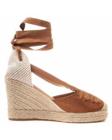 Zapatos de cuña per Donna MONTEVITA ULTRASUEDE3 BROWN