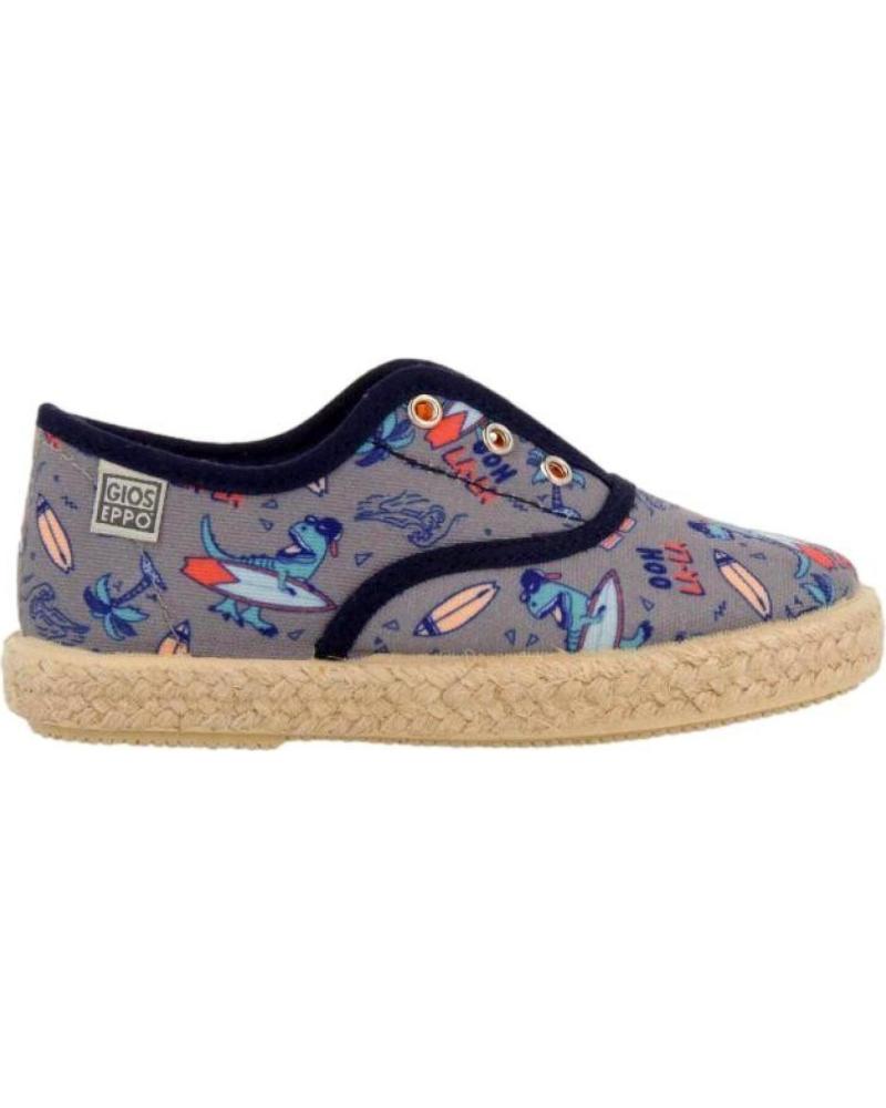 Sapatos de Menina e Menino GIOSEPPO ZAPATILLAS ESPADRILLES NIO DRAVEIL 68619 GRIS