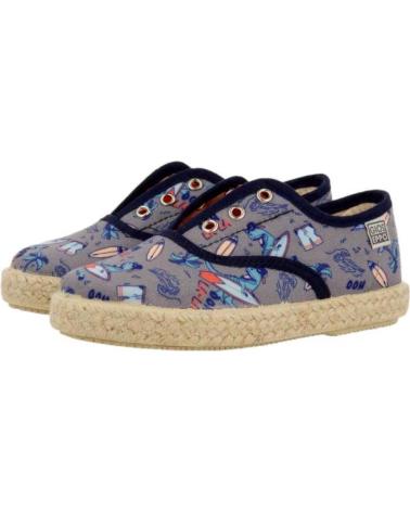 Sapatos de Menina e Menino GIOSEPPO ZAPATILLAS ESPADRILLES NIO DRAVEIL 68619 GRIS