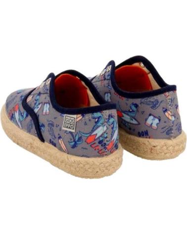 Sapatos de Menina e Menino GIOSEPPO ZAPATILLAS ESPADRILLES NIO DRAVEIL 68619 GRIS