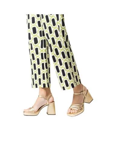 Sandalias de Mujer WONDERS SANDALIAS DORADAS PIEL TACON GLOW-GOLD