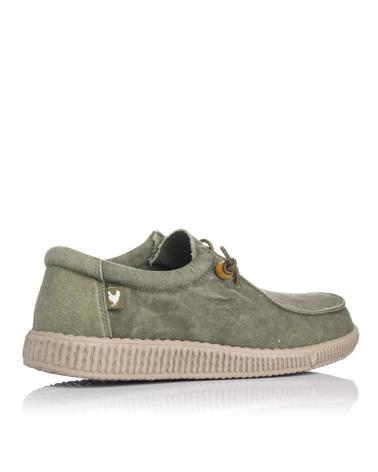 Nauticos de Hombre y Niño WALK IN PITAS ZAPATILLAS LONA PITAS WALLABI WASHED KAKI VERDE