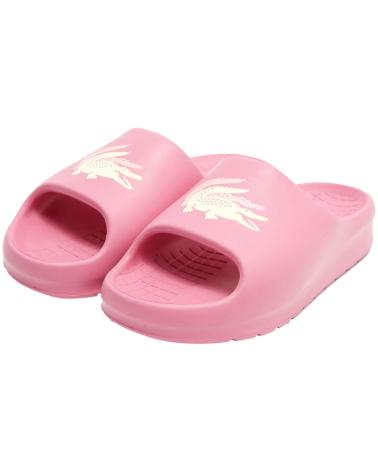 Zehansandalen für Damen LACOSTE CHANCLAS SERVER SLIDE 2 0 123 CF PNK-OFF WHT