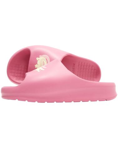 Zehansandalen für Damen LACOSTE CHANCLAS SERVER SLIDE 2 0 123 CF PNK-OFF WHT