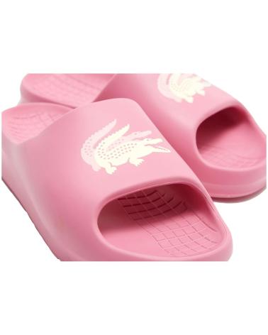 Zehansandalen für Damen LACOSTE CHANCLAS SERVER SLIDE 2 0 123 CF PNK-OFF WHT