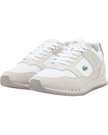 Sapatilhas de Homem LACOSTE ZAPATILLAS PARTNER PISTE 123 1 S OFF WHITE-WHITE