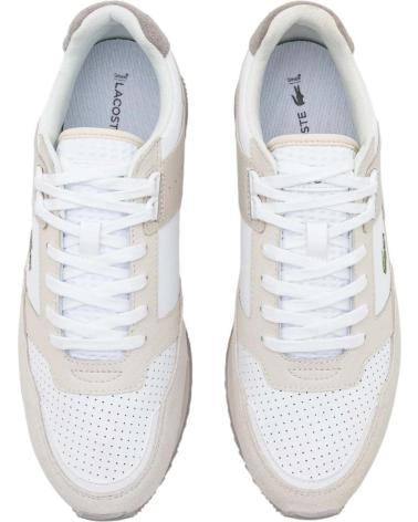 Sapatilhas de Homem LACOSTE ZAPATILLAS PARTNER PISTE 123 1 S OFF WHITE-WHITE