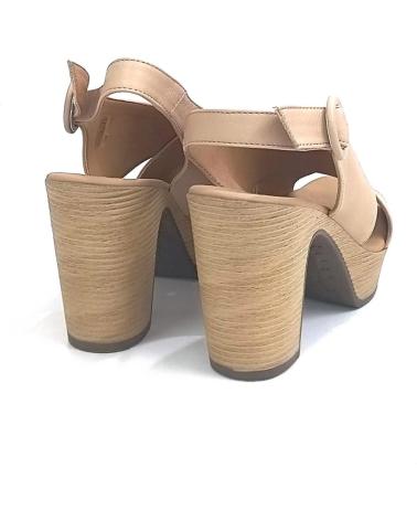 Sandalias de Mujer WEEKEND BY PEDRO MIRALLES SANDALIA DE PIEL CON TACON Y PLATAFORMA BISCUIT
