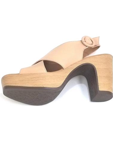 Sandalias de Mujer WEEKEND BY PEDRO MIRALLES SANDALIA DE PIEL CON TACON Y PLATAFORMA BISCUIT