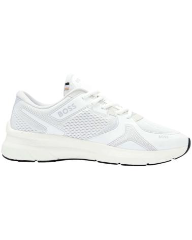 HUGO BOSS OWENRUNNEMPR WHITE RUNNING SHOES FOR MEN WHITE
