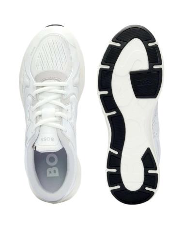 HUGO BOSS OWENRUNNEMPR WHITE RUNNING SHOES FOR MEN WHITE
