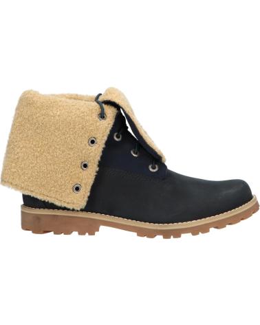 Boots für Damen und Mädchen und Junge TIMBERLAND 1690A 6 IN WP SHEARLING MEDIUM BLUE