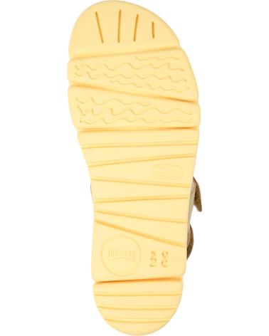 Woman Sandals CAMPER SANDALIAS ORUGA UP K201509 BEIGEYELLOW