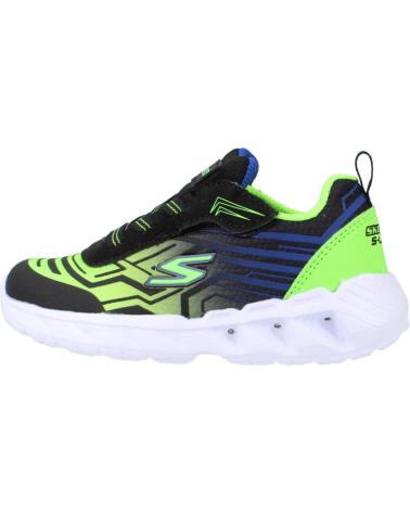 Sportivo per Bambino SKECHERS MAGNA-LIGHTS NEGRO