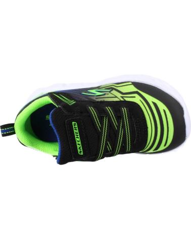 Sportivo per Bambino SKECHERS MAGNA-LIGHTS NEGRO