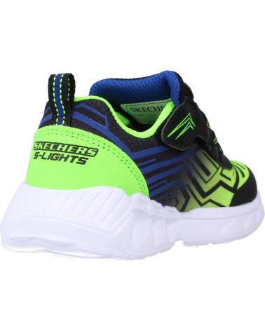 Sportivo per Bambino SKECHERS MAGNA-LIGHTS NEGRO