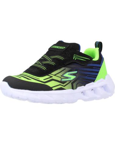 Sportivo per Bambino SKECHERS MAGNA-LIGHTS NEGRO