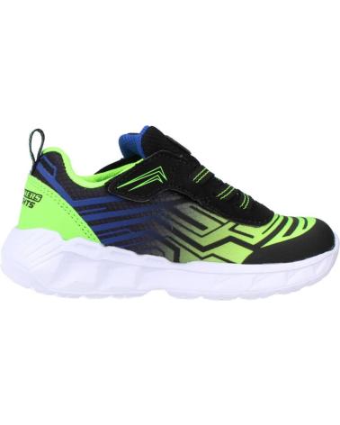 Sportivo per Bambino SKECHERS MAGNA-LIGHTS NEGRO