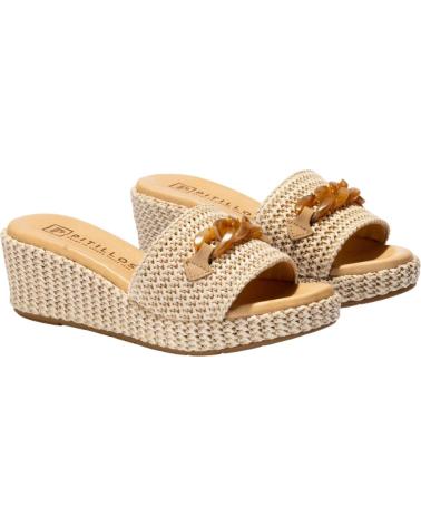 Sandalias de Mujer PITILLOS SUECO FELPA BEIGE