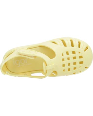 Sandalias-y-chanclas-para-niña-IGOR-10271-CANGREJERA-CERRADA-VELCRO-AMARILLA