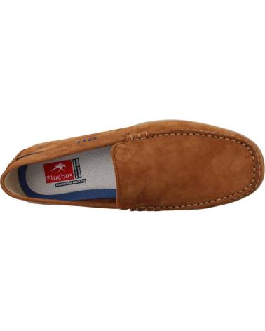 Halbschuhe für Herren FLUCHOS MOCASINES HOMBRE MODELO F1729 COLOR MARRON CUERO CUERO