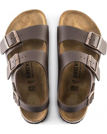 Sandali per Donna e Uomo e Bambino BIRKENSTOCK SANDALIAS MILANO 34701 DARK BROWN