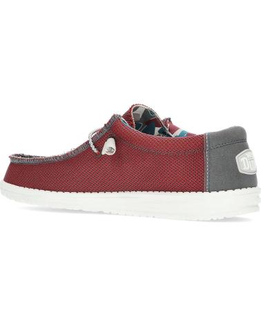 Zapatos de Hombre HEY DUDE MOCASINES DUDE WALLYSOXTRIPLE RED