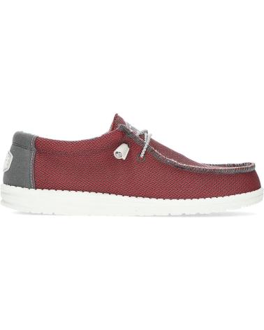 Zapatos de Hombre HEY DUDE MOCASINES DUDE WALLYSOXTRIPLE RED