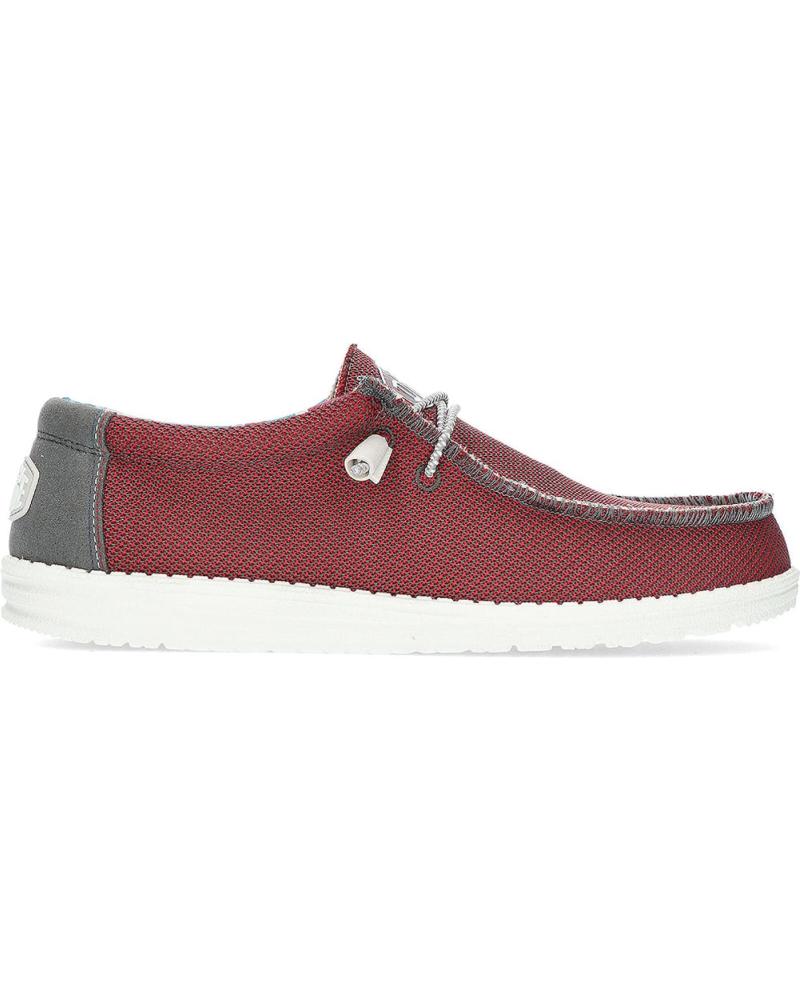 Zapatos de Hombre HEY DUDE MOCASINES DUDE WALLYSOXTRIPLE RED