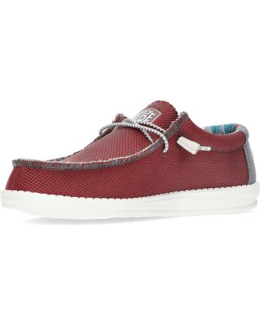 Zapatos de Hombre HEY DUDE MOCASINES DUDE WALLYSOXTRIPLE RED
