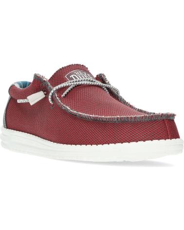 Zapatos de Hombre HEY DUDE MOCASINES DUDE WALLYSOXTRIPLE RED
