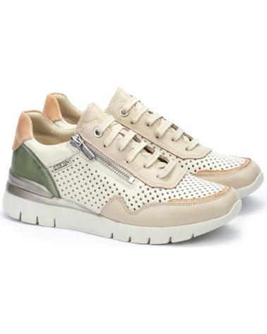 Zapatillas deporte pour Femme PIKOLINOS ZAPATILLAS PIEL CASUAL MARFIL-NATA