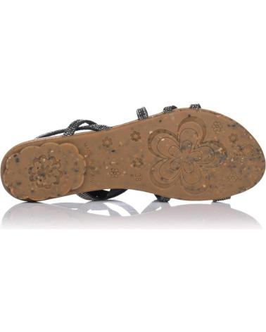 Sandalias de Mujer PORRONET SANDALIAS PLANAS 2913 PLOMO PLATEADO