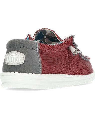 Zapatos de Hombre HEY DUDE MOCASINES DUDE WALLYSOXTRIPLE RED