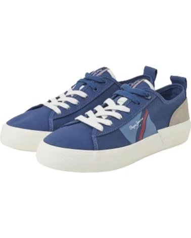 Sapatilhas de Homem PEPE JEANS ZAPATILLAS ALEEN FLAG PARA HOMBRE EN COLOR AZUL AZUL