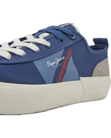 Sapatilhas de Homem PEPE JEANS ZAPATILLAS ALEEN FLAG PARA HOMBRE EN COLOR AZUL AZUL