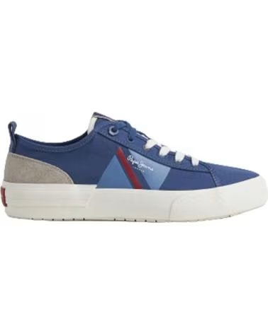 Sapatilhas de Homem PEPE JEANS ZAPATILLAS ALEEN FLAG PARA HOMBRE EN COLOR AZUL AZUL