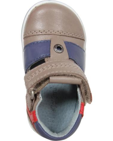 Schuhe-De-Niño-KICKERS-413540-11-TROPICALI-BEIGE-BLEU