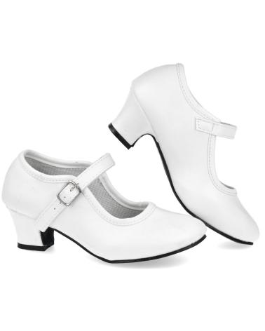 Sapatos de Menina BUBBLE BOBBLE AB-2 ZAPATOS FLAMENCA BLANCO