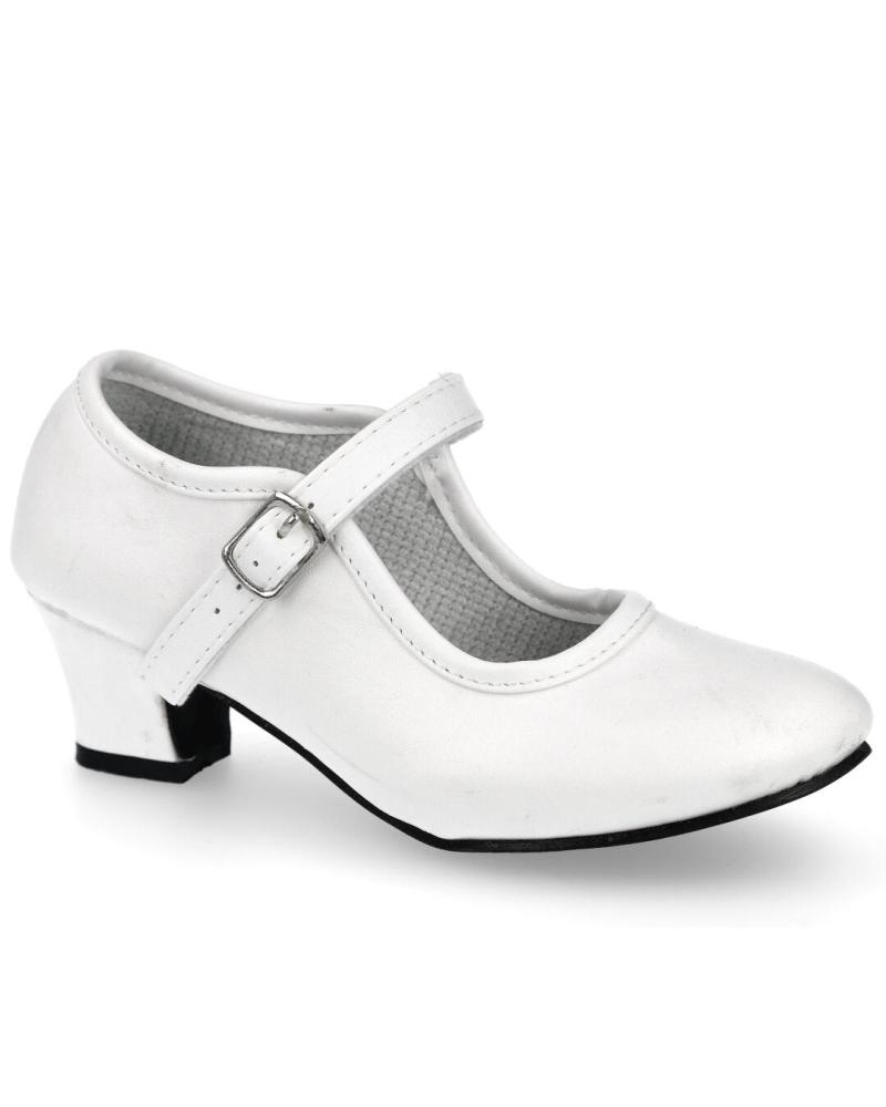 Sapatos de Menina BUBBLE BOBBLE AB-2 ZAPATOS FLAMENCA BLANCO