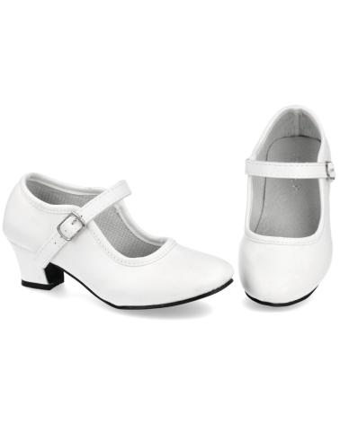 Sapatos de Menina BUBBLE BOBBLE AB-2 ZAPATOS FLAMENCA BLANCO