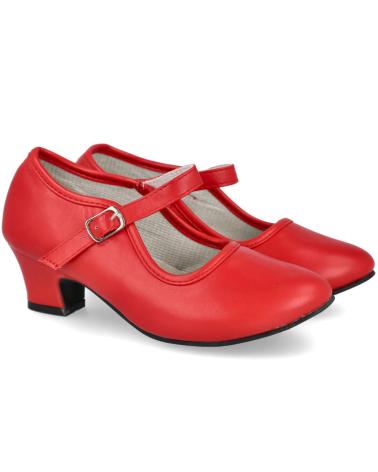 Scarpe per Bambina l&r shoes AB-2 ZAPATOS FLAMENCA ROJO
