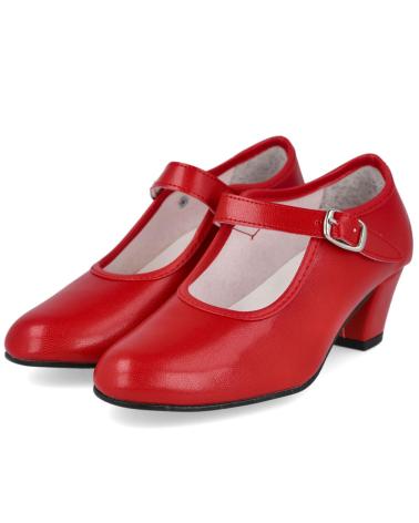 Sapatos de Menina l&r shoes CREACIONES PASOS DE BAILE 15 ZAPATOS FLAMENCA ROJO